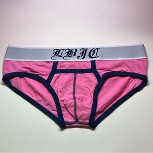 Men's Pink and Gray Briefs